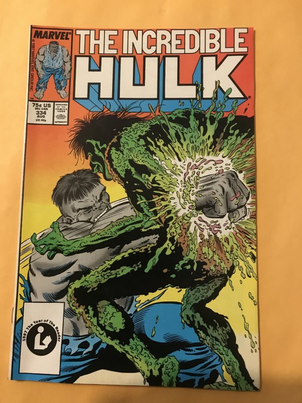 The Incredible Hulk #334 : Marvel 8/87 VF-; Todd McFarlane art, D&D ad on back