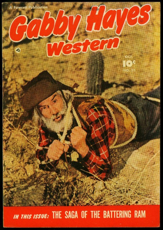 Gabby Hayes Western #23 1950- Fawcett- Photo cover VF