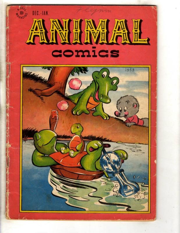 Animal Comics # 24 VG 1947 Dell Golden Age Comic Book Funny Aligator Turtle JL18