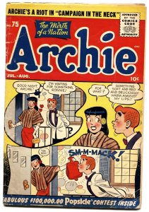 Archie #75 1955 Betty and Veronica Jughead Golden-Age VG
