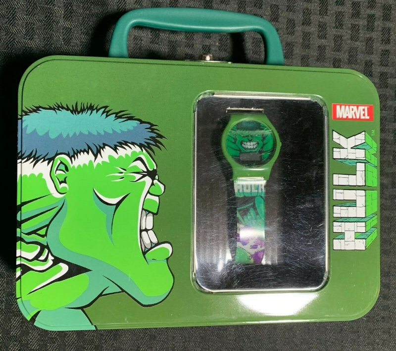 2002 INCREDIBLE HULK Marvel / Envy Watch in Collectible Tin NM/VF-