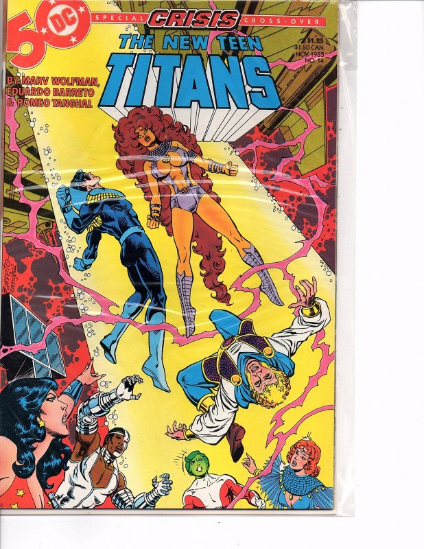 DC Comics New Teen Titans #14 Nightwing, Jericho, Starfire Marv Wolfman Story