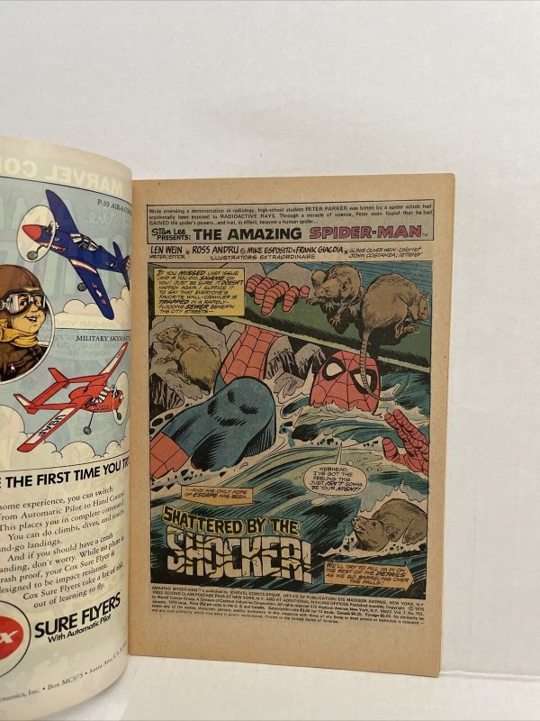 Amazing Spiderman #152 Shocker Appearance