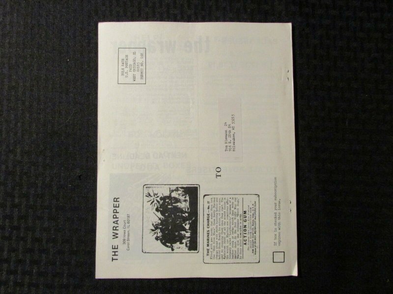 1981 THE WRAPPER Gum Cards & Collectibles Fanzine #20 FN 6.0 Beatles / Batman