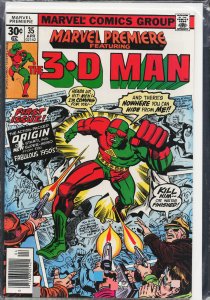Marvel Premiere #35 (1977) 3-D Man [Key Issue]