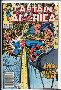 Captain America #292 Newsstand Edition (1984) Captain America [Key Issue]