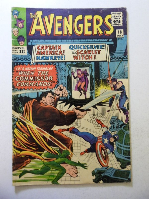 The Avengers #18 (1965) VG- Condition