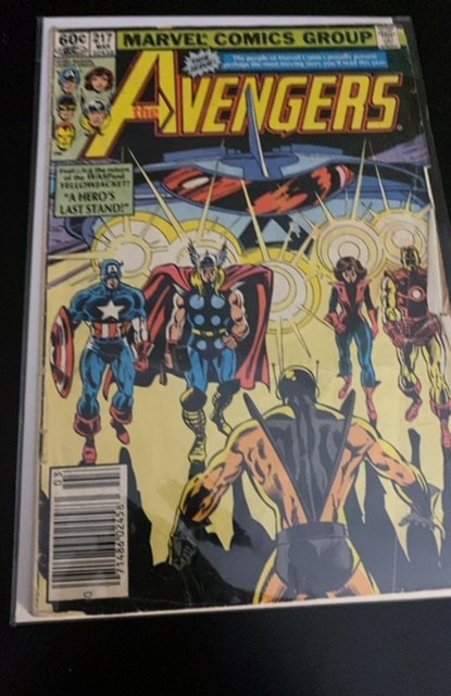 The Avengers #217 (1982) VG