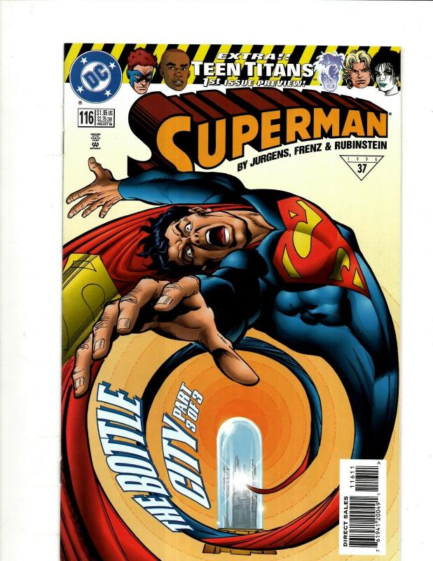 12 Superman DC Comics # 116 117 118 119 120 121 124 125 126 127 128 129 J408