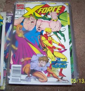 X FORCE COMIC # 5 CABLE  BLOB PYRO  TOAD  BROTHERHOOD REBORN