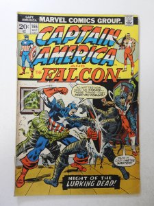 Captain America #166 (1973) VG- Condition moisture stain