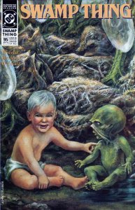 Swamp Thing (2nd Series) #95 VF ; DC | John Totleben Baby Cover