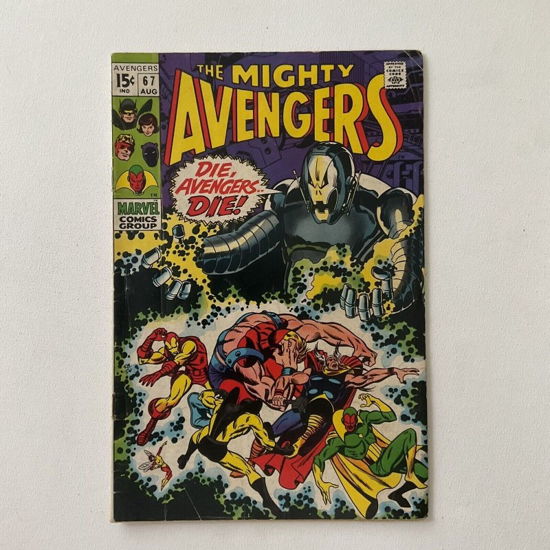 Avengers 67 Very Good/Fine Vg/Fn 5.0 Marvel 1969