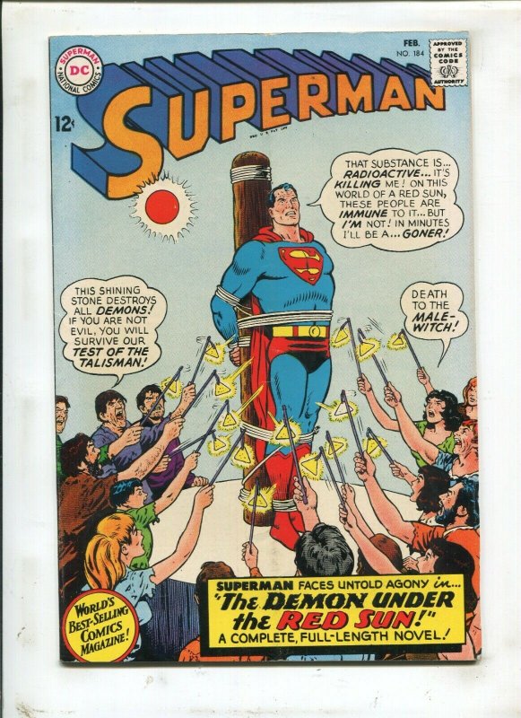 Superman #184 - The Demon Under the Red Sun! (5.5) 1966