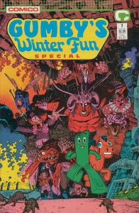 Gumby's Winter Fun Special #1 VF ; COMICO | Art Adams