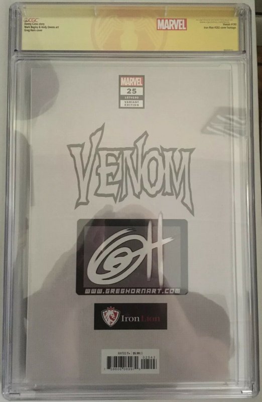 1ST VIRUS Venom #25 CGC 9.8 NM+/M 2X SIGNED Horn Trade Variant Cates Stegman