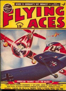 Flying Aces 2/1940-August Schomburg-Dick Knight-McWilliams-Nazi-FN