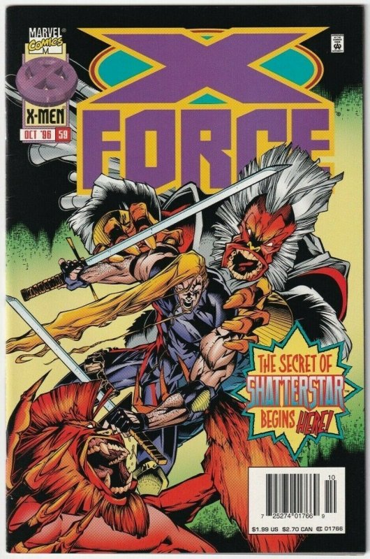 X-Force #59 October 1996 Marvel Comics