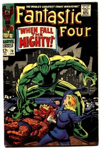 FANTASTIC FOUR #70 comic book 1968- -JACK KIRBY ART-MARVEL