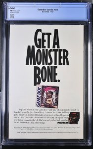 Detective Comics #653 (11/92) Graded CGC 9.8