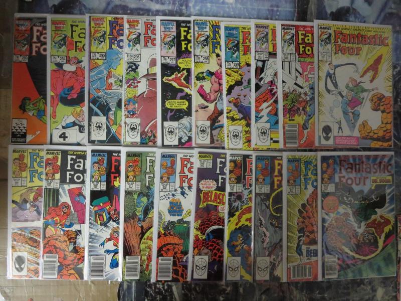 Fantastic Four Collector's Library Lot HUGE Over 100 Comics!! #185-330 (1977-89)