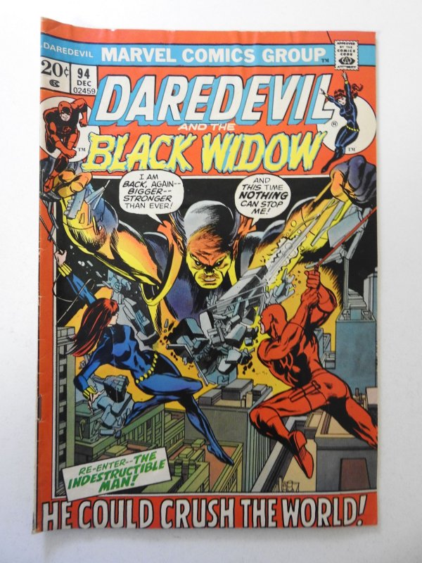 Daredevil #94 (1972) VG- Condition moisture stain