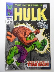 The Incredible Hulk #106 (1968) VF+ Condition!