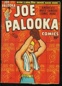 JOE PALOOKA #6 1946-HARVEY-BOXING- WW II B-25 POWELL VG