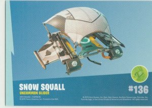 Fortnite Snow Squall 136 Uncommon Glider Panini 2019 trading card series 1