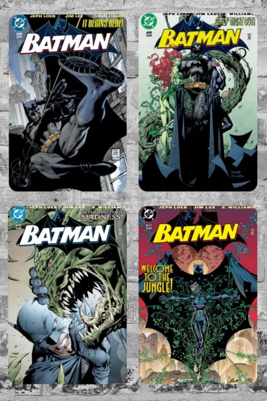 BATMAN #608-619 Complete HUSH FACSIMILE Set Jim Lee Jeph Loeb