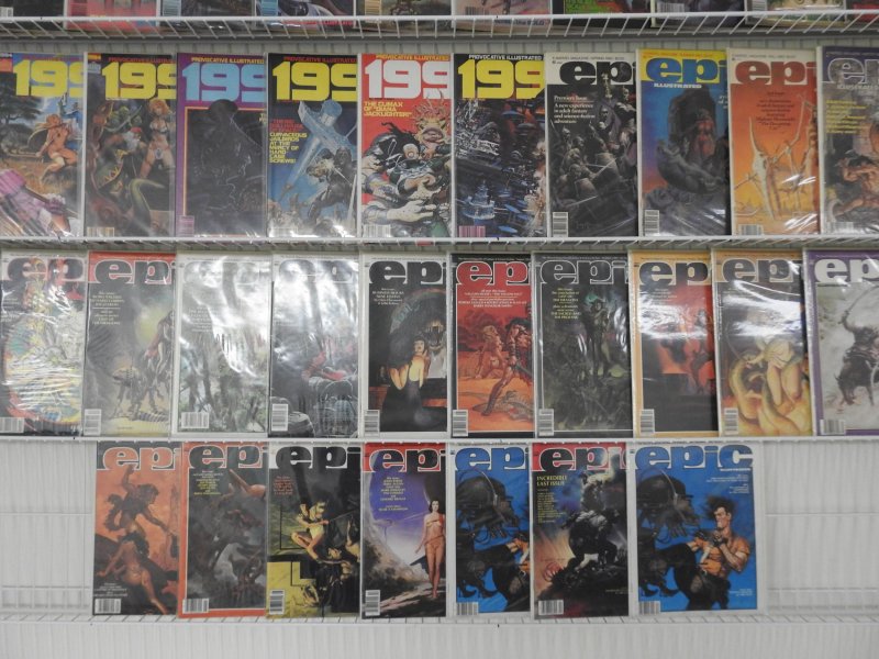 Complete Sets 1984 (1-29), & Epic Illustrated (1-34) Avg VF Condition!
