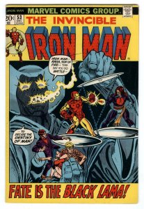 Iron Man #53 Marvel 1972 Bronze Age Gil Kane Cover 1st App of Black Lama