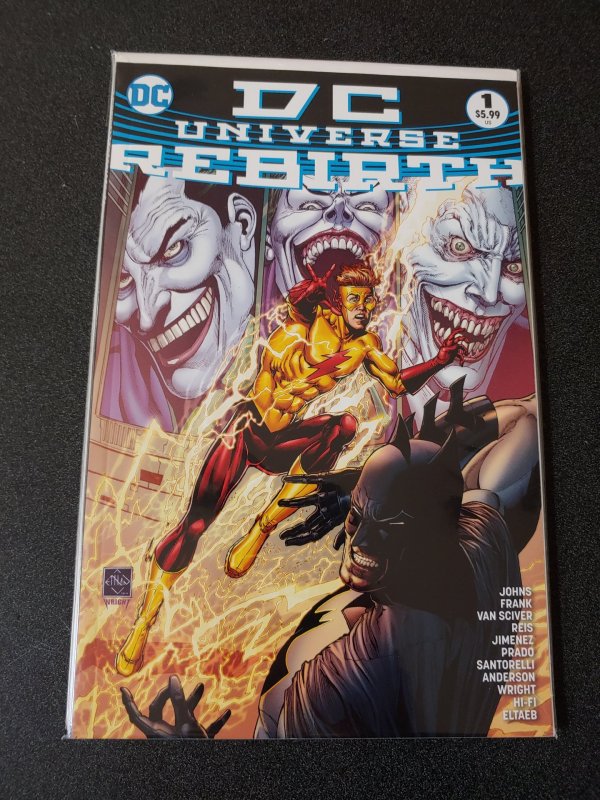 DC Universe Rebirth #1 - HTF 4th Printing NM 1ST Cover Appearance of 3 Jokers