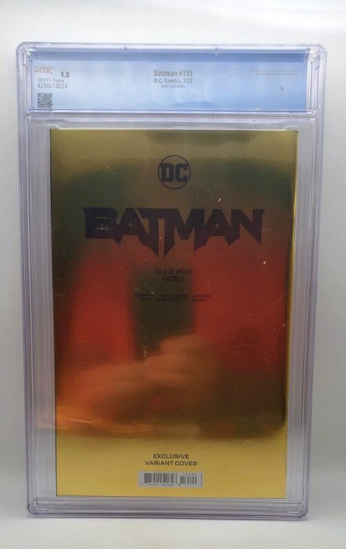 BATMAN #135 (#900) GOLD FOIL EXCLUSIVE CGC 9.8