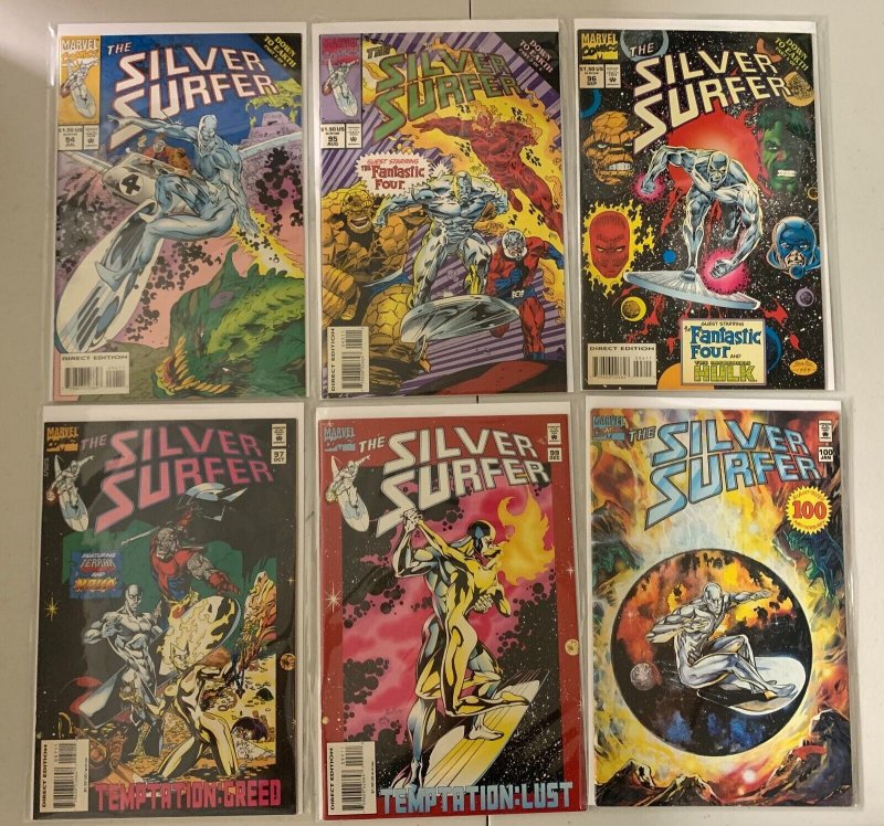 Silver Surfer comic lot #2-100 (2nd series) 36 diff 8.0 (1987-95)