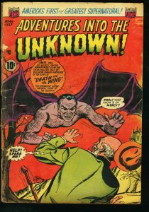 ADVENTURES INTO THE UNKNOWN #45 VAMPIRE 1953 G 