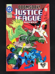 Justice League America #69 (1992) Battle of Doomsday Vs the Justice League