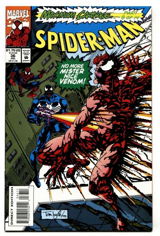 SPIDER-MAN #36-MARVEL COMICS-VENOM-CARNAGE NM-