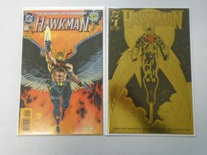 Hawkman (3rd Series) #0 + #1 8.0 VF (1993)