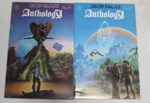 IRON SAGAS ANTHOLOGY (1987 IS) 1-2 THE SET! great fantasy series gave it a shot
