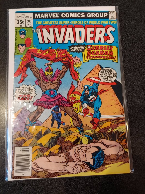 THE INVADERS #25 BRONZE AGE HIGH GRADE VF/NM