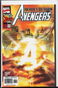 Avengers #1 Sunburst Cover (1998) The Avengers