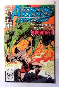 Avengers Spotlight #35 (1990) Marvel Comics Gilgamesh Hawkeye 1st Print Comic
