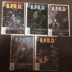 BPRD #1,2,3,4,5 The Warning Dark Horse Comics Mignola Arcudi Davis Hellboy Set