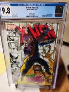 X-Men: Blue #13 CGC 9.8 - 2017 Lenticular, X-Men #10, Mojo, Longshot, Spider-Man