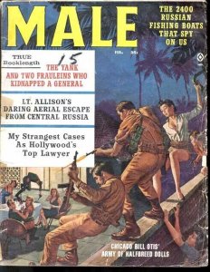 MALE 1961 FEB-BABE ACTION CVR-WILD FR