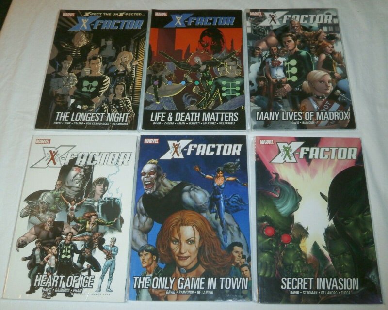 X-Factor V2 1-6 1 2 3 4 5 6 by Peter David Ryan Sook Madrox lot of 6 TPBs