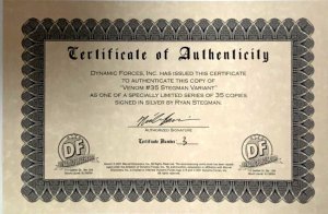 VENOM #35 - RYAN STEGMAN VARIANT SIGNED RYAN STEGMAN W/ COA 3/35 MARVEL NM.