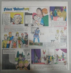 Prince Valiant Sunday by Hal Foster from 12/26/1971 2/3 Full Page Size !