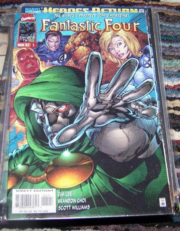 FANTASTIC FOUR  #5 vol 2     1996 marvel  JIM LEE